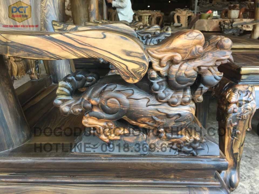Bàn ghế cao cấp gỗ Mun
