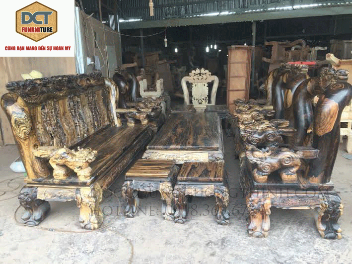 bộ salon mun sọc tay 20