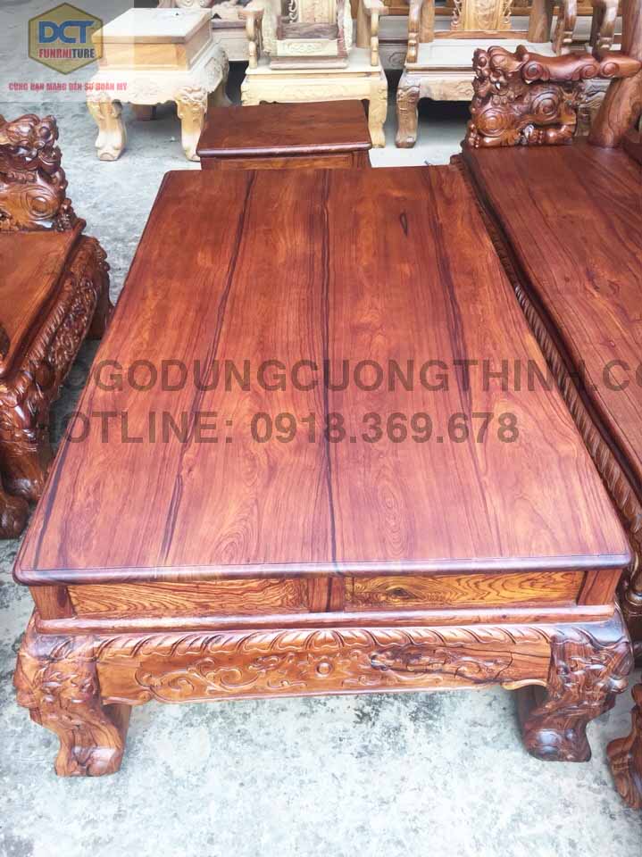 Bàn ghế cẩm lai mặt liền