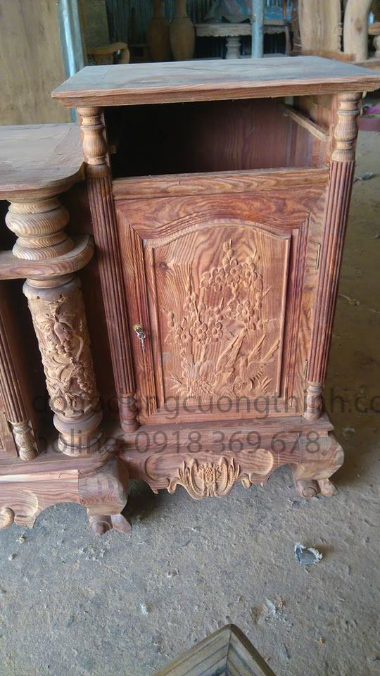 Kệ tivi gỗ hương vân