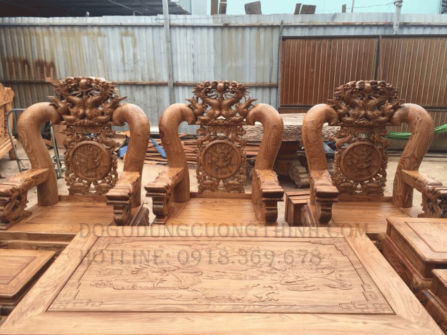 salon gỗ hương hoành tráng