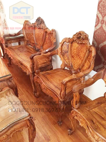 ghế lu-y phòng khách gỗ cẩm lai
