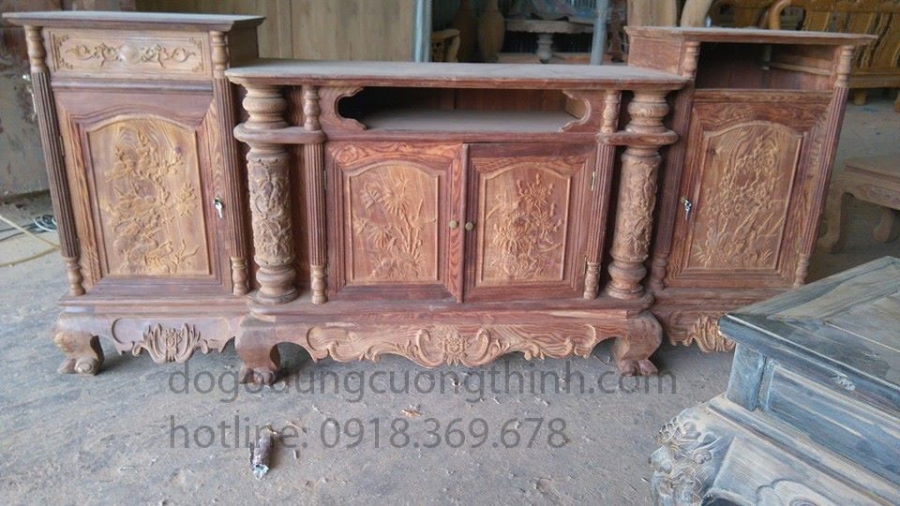 Kệ tivi gỗ hương