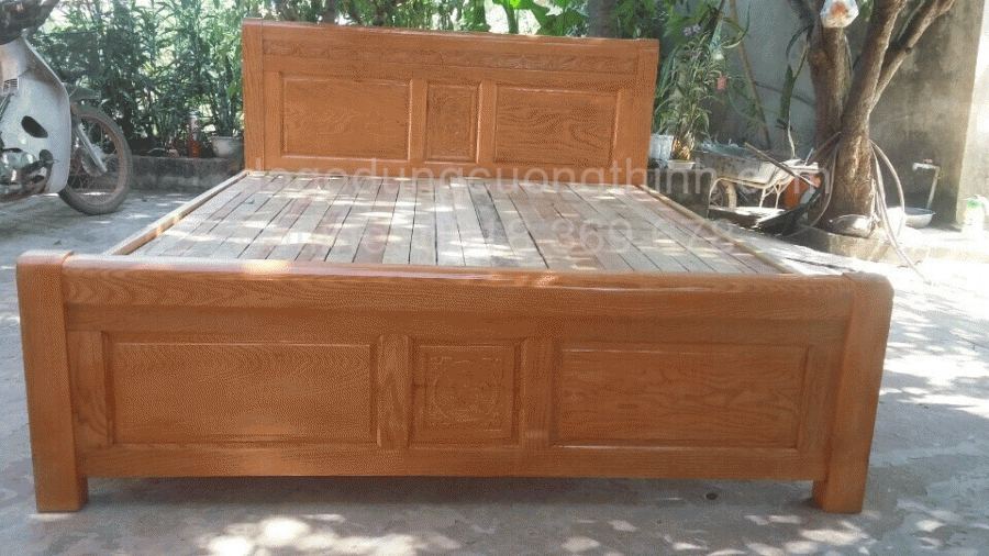 giường ngủ gỗ sồi giá rẻ