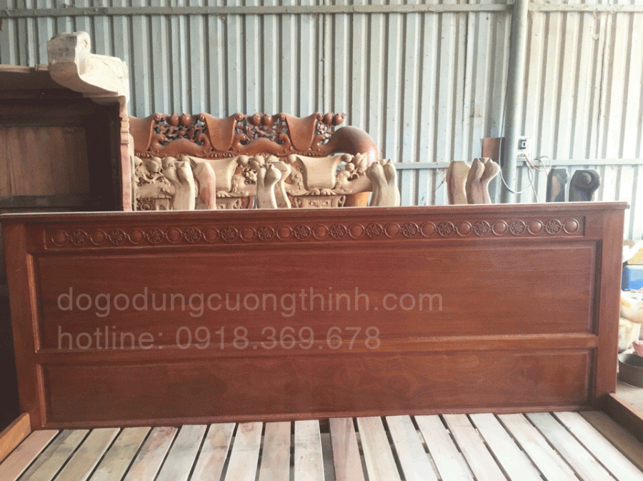 giường ngủ gỗ căm xe đẹp