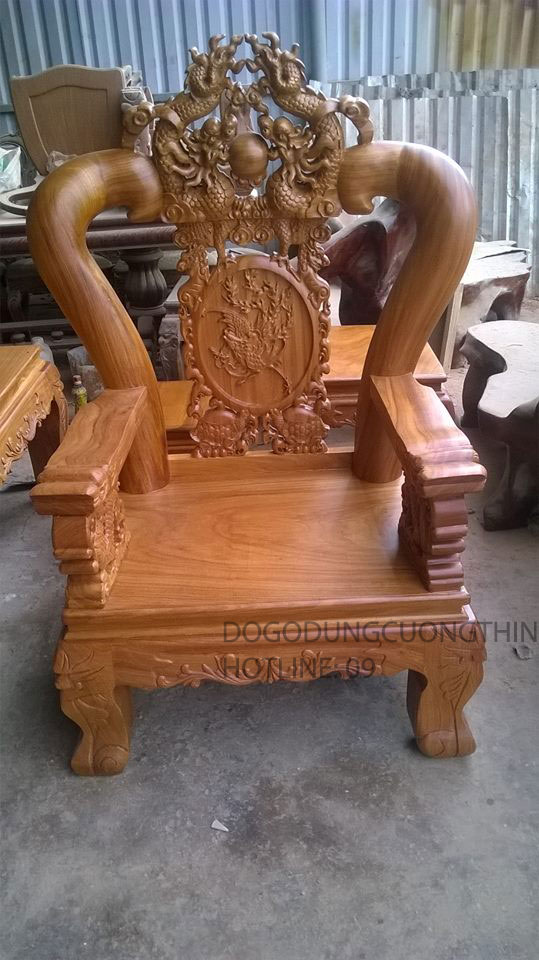 bàn ghế chạm rồng