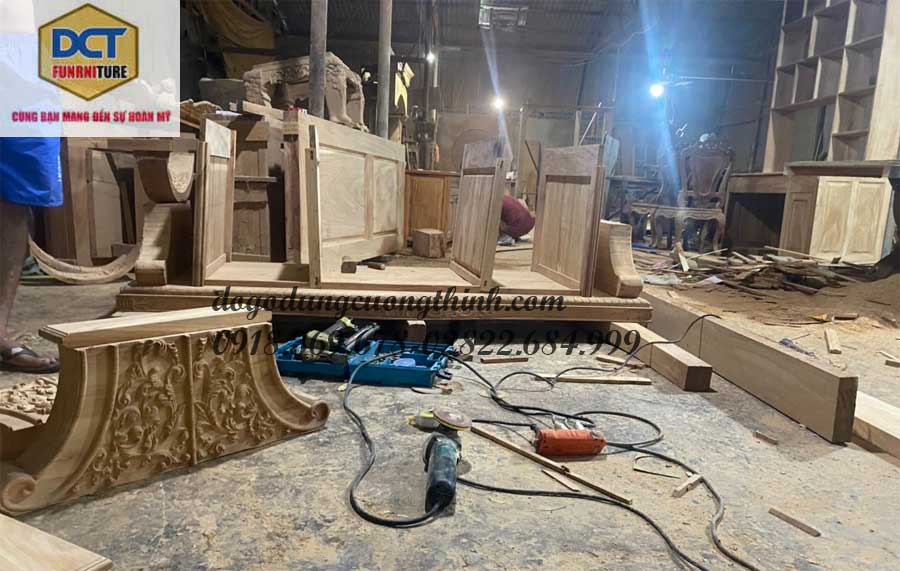 bàn làm việc cao cấp gỗ gõ đỏ