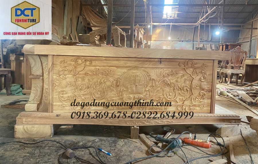 bàn làm việc cao cấp gỗ gõ đỏ