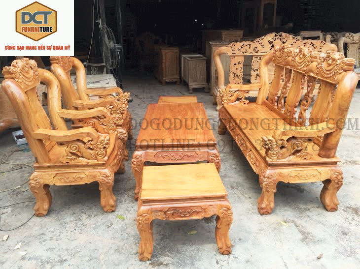 Gõ đỏ chạm nghê tay 12