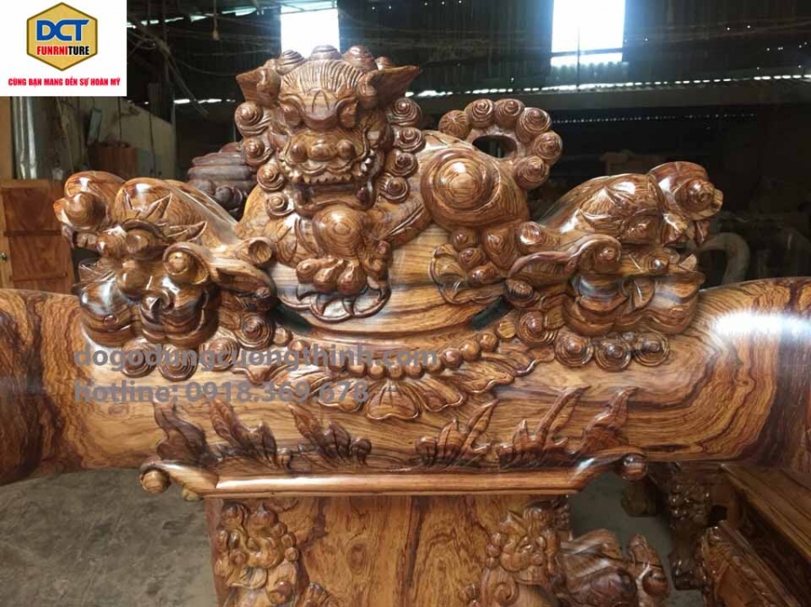 bàn ghế chạm Nghê