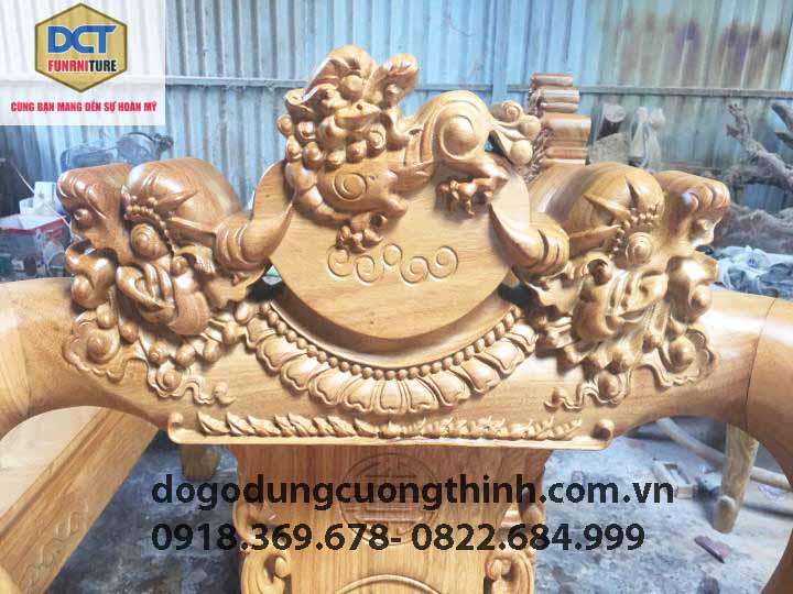 bàn ghế chạm Nghê