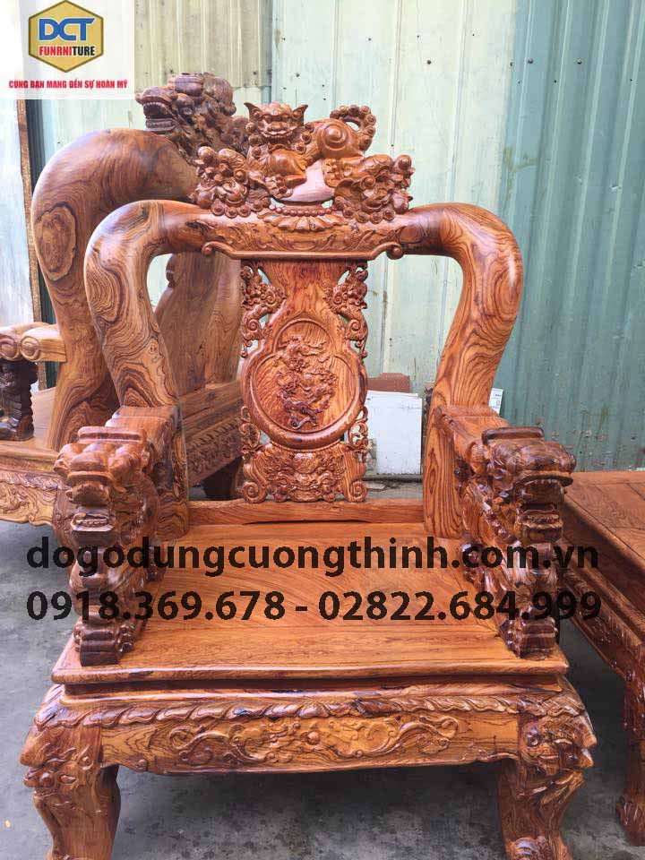 ghế cẩm lai tay 12 Nghê