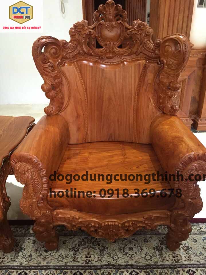 sofa gõ đỏ