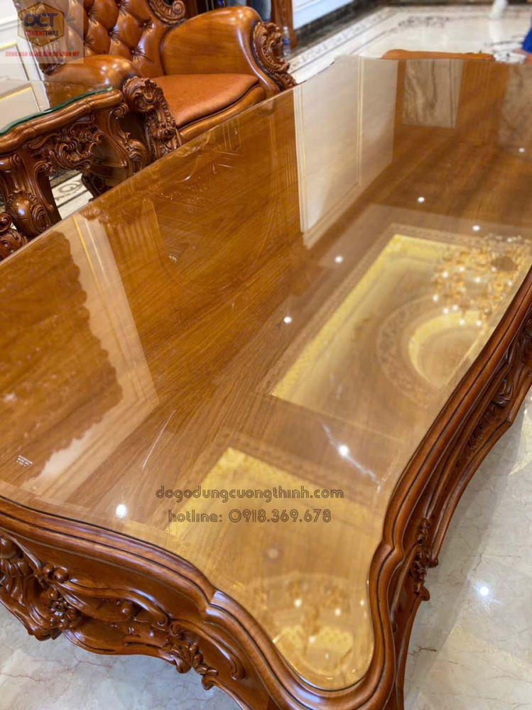 Bộ sofa hoàng gia gỗ gõ đỏ đẳng cấp PD145GD