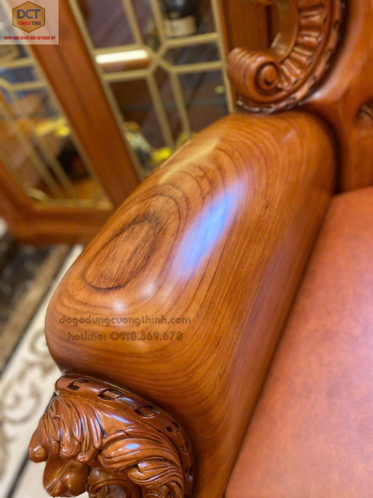 Bộ sofa hoàng gia gỗ gõ đỏ đẳng cấp PD145GD