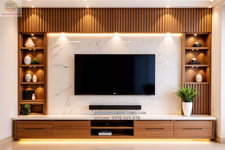 Mẫu vách kệ tivi hiện đại TV40 giá tốt