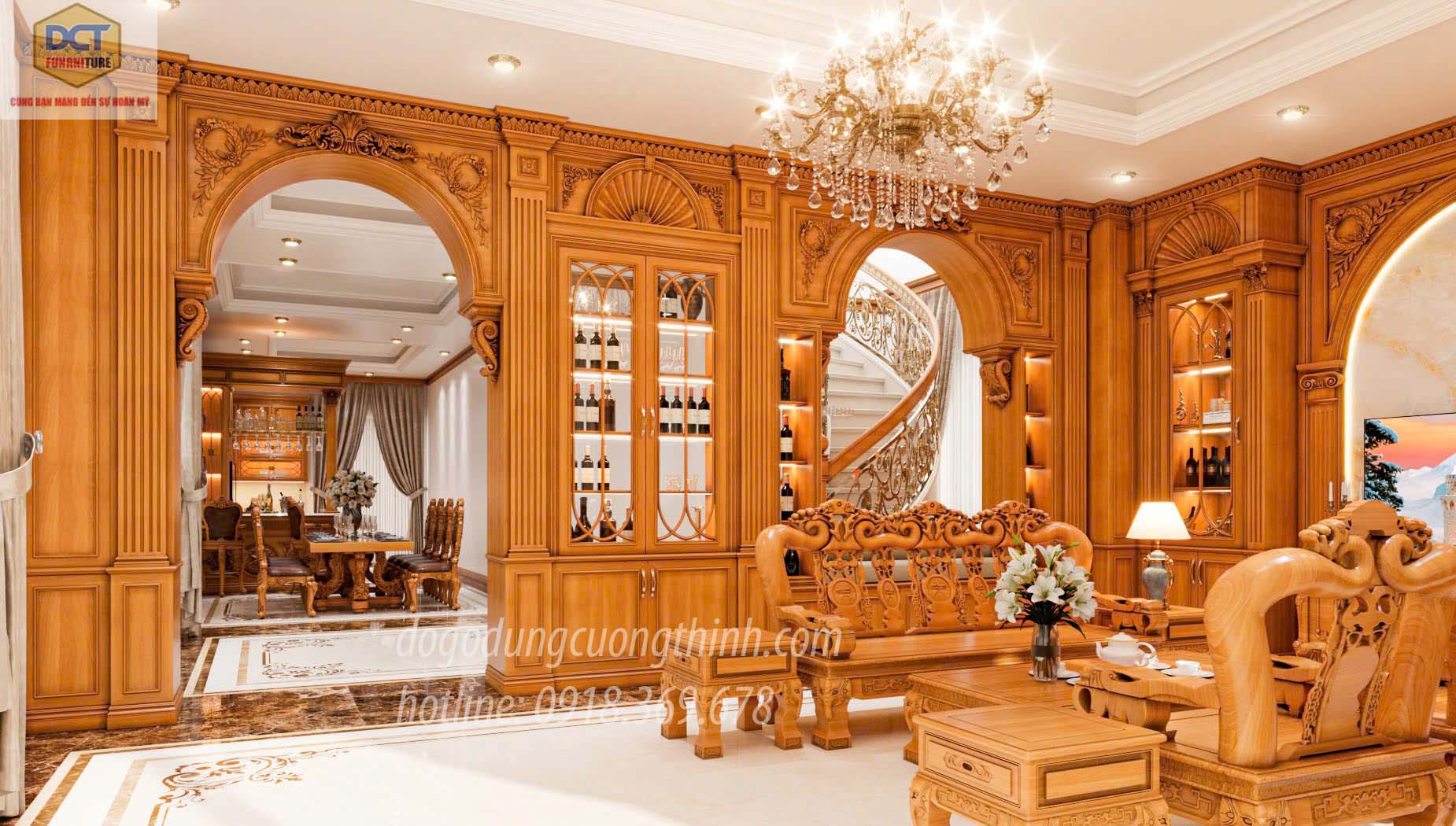 Nội thất tân cổ điển nhà anh Dũng AN Giang