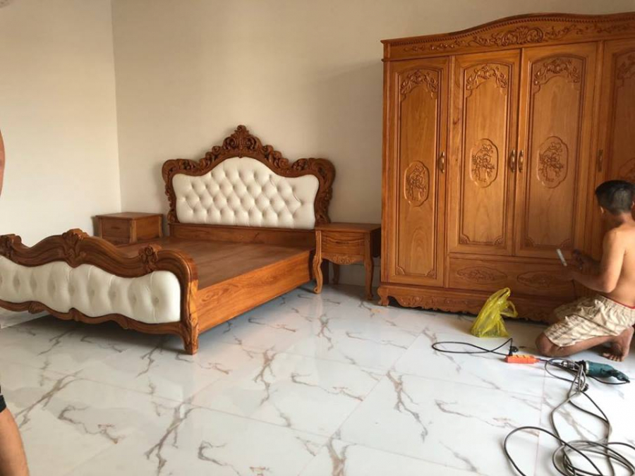 giường ngủ tân cổ điển đẹp