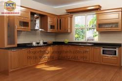 Tủ bếp góc L đẹp