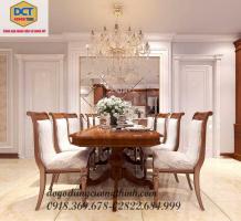 BỘ BÀN ĂN BỌC NỆM 8 GHẾ HÀNG ĐẶT