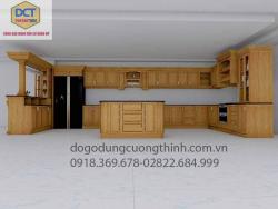 tủ bếp tân cổ điển