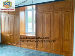 MẪU TỦ ÁO GỖ GÕ ĐỎ SÁT TRẦN TA39GD