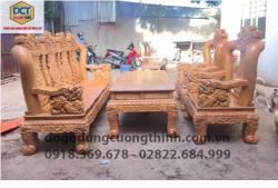 Bo ban ghe go go do tay 14