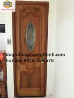 Cửa gỗ gõ đỏ tân cổ điển