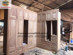 tủ áo gỗ gõ đỏ