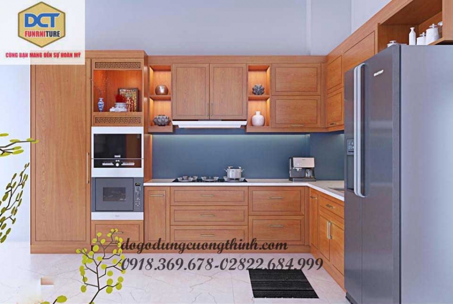 TỦ BẾP THIẾT KẾ HIỆN ĐẠI CAO CẤP TB41