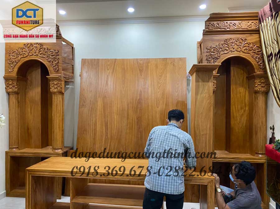 mẩu tủ tivi cổ điển cao cấp gỗ gõ đỏ sang trọng